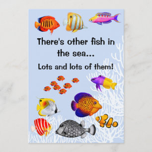 Tropische Korallenriff-Fisch-Scheidungs-Party Einladung