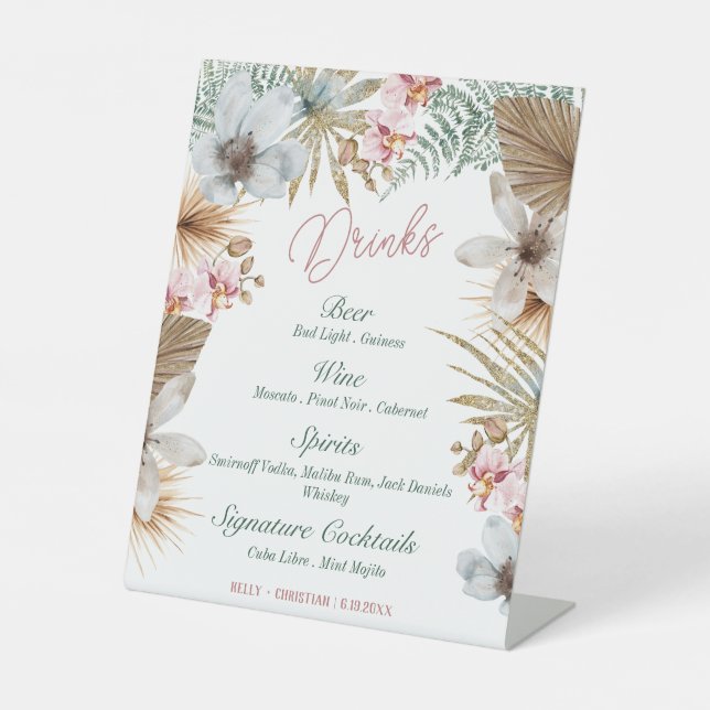 Tropische kubanische Getränke Havanna Nights Bar Sockelschild (Vorderseite)