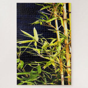 Tropische Kunst aus Bambus Puzzle