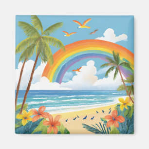 Tropische Kunst Magnet