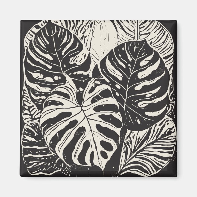 Tropische Kunst Magnet (Vorne)