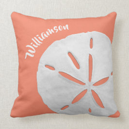 Tropische Küste Sand Dollar Korallenstrasse Pil Kissen