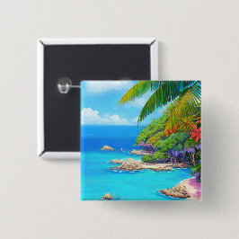 Tropische Lagune Button