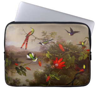 Tropische Landschaft mit zehn Hummingbirds Heade Laptopschutzhülle