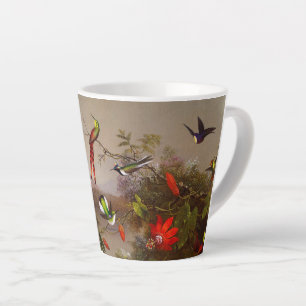 Tropische Landschaft mit zehn Hummingbirds Heade Milchtasse