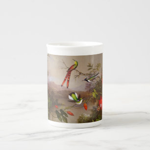 Tropische Landschaft mit zehn Hummingbirds Heade Prozellantasse
