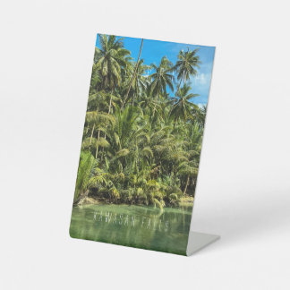Tropische Landschaft, Philippinen, Kawasan-Wasserf Sockelschild