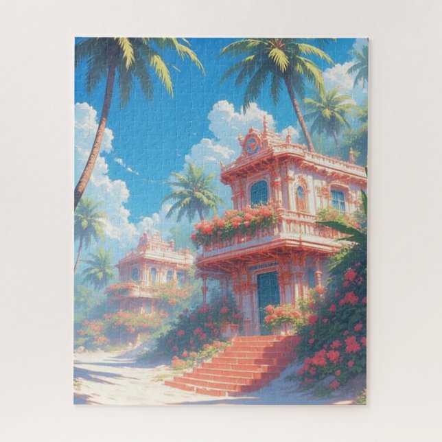 Tropische Landschaft  Puzzle (Vertikal)