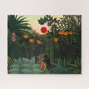 Tropische Landschaft von Henri Rousseau Puzzle
