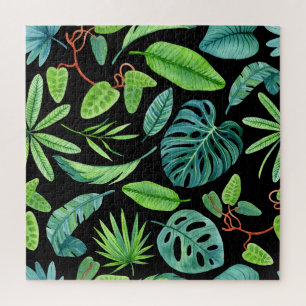 Tropische Lauheit: Regenwaldgrün. Puzzle