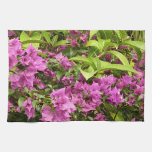 Tropische lila Bougainvillea-Blüten Handtuch