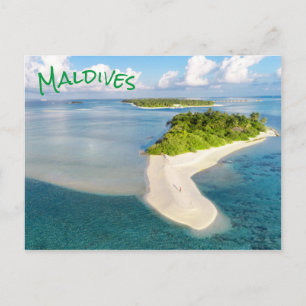 Tropische Malediven Exotic Island Paradies Postkarte