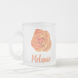 Tropische Mandarine Mattglastasse