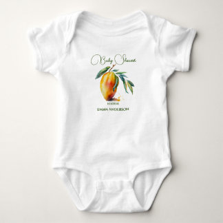 Tropische Mango | Babyparty Baby Strampler