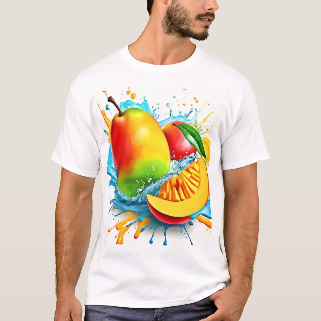 Tropische Mango-Leckerei T-Shirt (Vorderseite)