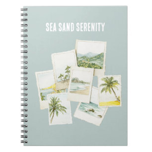 Tropische Meer Sand Serenity Strand Fotos Notizblock