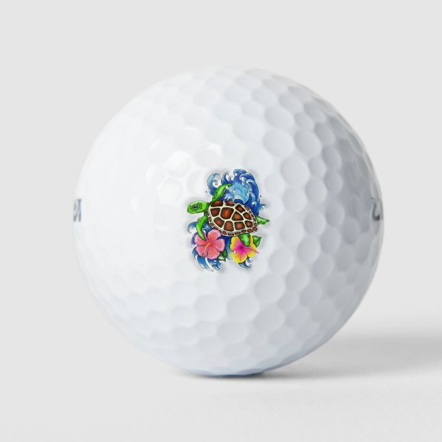 Tropische Meeresschildkröte Golfball (Vorderseite)