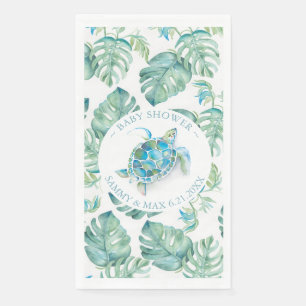Tropische Meeresschildkröte Napkins Serviette