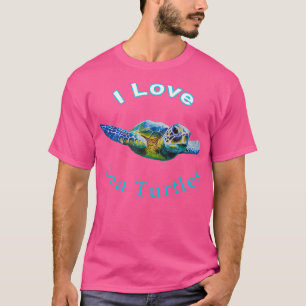 Tropische Meeresschildkröte T-Shirt