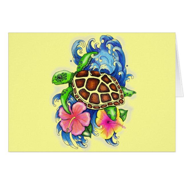 Tropische Meeresschildkröten (Vorderseite (Horizontal))