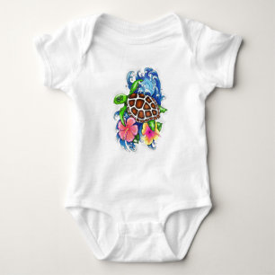 Tropische Meeresschildkröten Baby Strampler