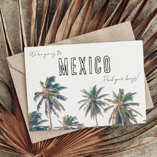 tropische Mexiko-Hochzeit in Urlaubsort Save the D Postkarte