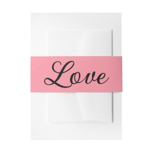 Tropische Minimalistische Rosa Schwarze Sommerhoch Einladungsbanderole