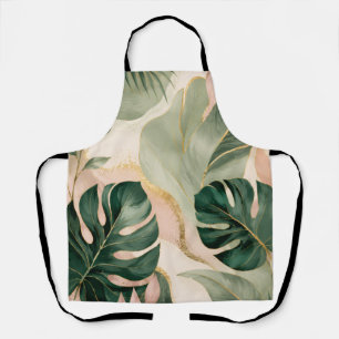 Tropische Monstera-Blatt-Schürze Schürze