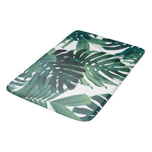 Tropische Monstera-Dschungelblätter 1 Badematte