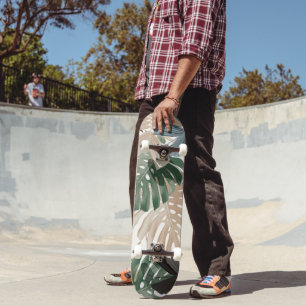 Tropische Monstera-Dschungelblätter 3 Skateboard