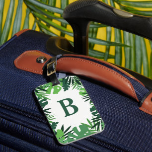 Tropische Monstera-Monstera-Blatt-Monografie des S Gepäckanhänger