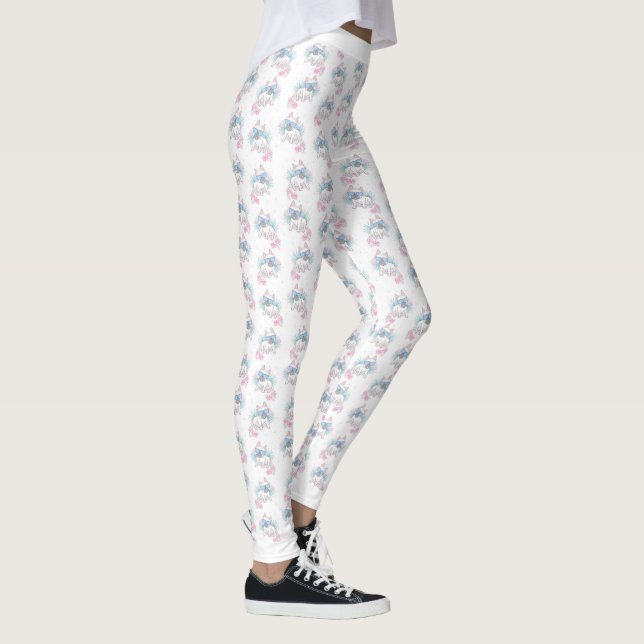 Tropische Mops Leggings (Rechts)