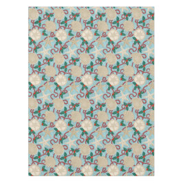 Tropische Muscheln an der Weihnachtsküste - Aqua Tischdecke