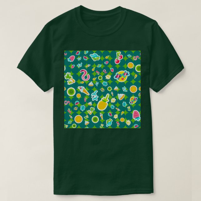 tropische Muster der Natur T-Shirt (Design vorne)