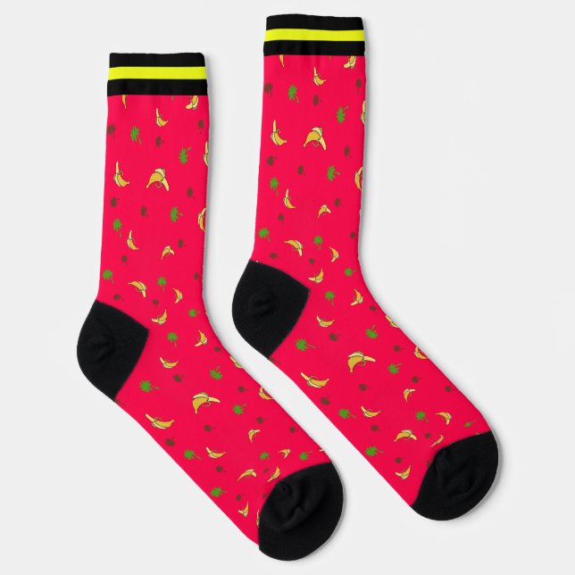 Tropische Mustersocken Socken (Rechts)