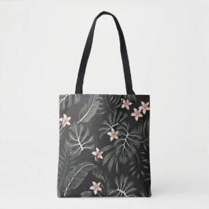 Tropische Nachtflora: Exotisch Vintag.
