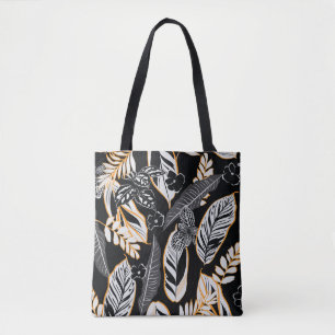 Tropische Nachtfoliage: Dunkles Vintage-Muster