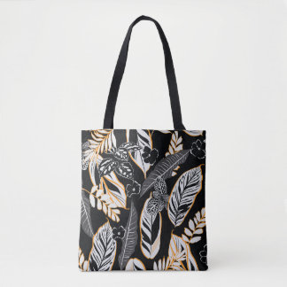 Tropische Nachtfoliage: Dunkles Vintage-Muster
