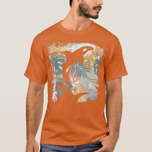 Tropische Natur Muster Exotische Sommerferien T-Shirt