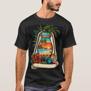 Tropische neo-traditionelle Tattoo Art T-Shirt