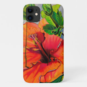 Tropische Neon Hibiskus Blume Case-Mate iPhone Hülle