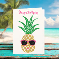 Tropische Niedliche Ananas-Sonnenbrille Geburtstag