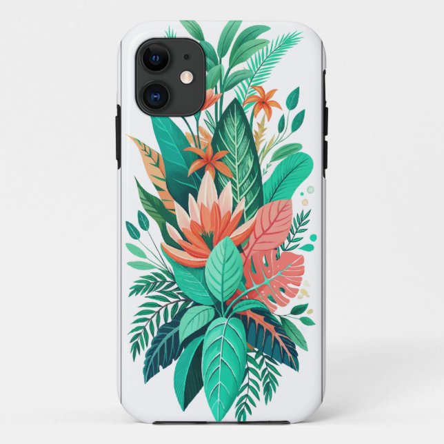 Tropische Oase Case-Mate iPhone Hülle (Rückseite)
