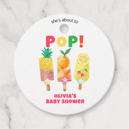 Tropische Obstcreme zum Pop Kinderdusche bereit Geschenkanhänger