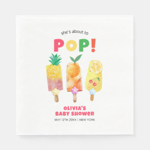 Tropische Obstcreme zum Pop Kinderdusche bereit Serviette