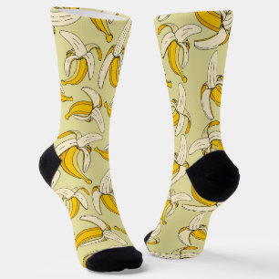 Tropische Obstdruckbananen Gemustert Socken