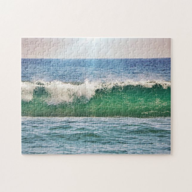 Tropische Ocean Beach Wave im Sonnenlicht-Puzzle Puzzle (Horizontal)
