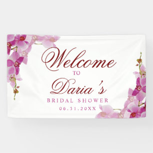 Tropische Orchid-Foto-Drop-Tapestry Banner