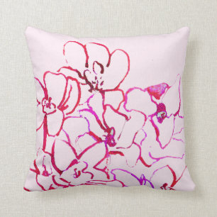 Tropische Orchidee Rosa Kissen