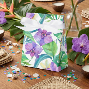Tropische Orchideen-Muster-Gunstboxen Geschenkschachtel